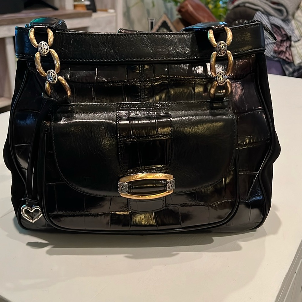Brighton, multi compartment, leather, two tone purse